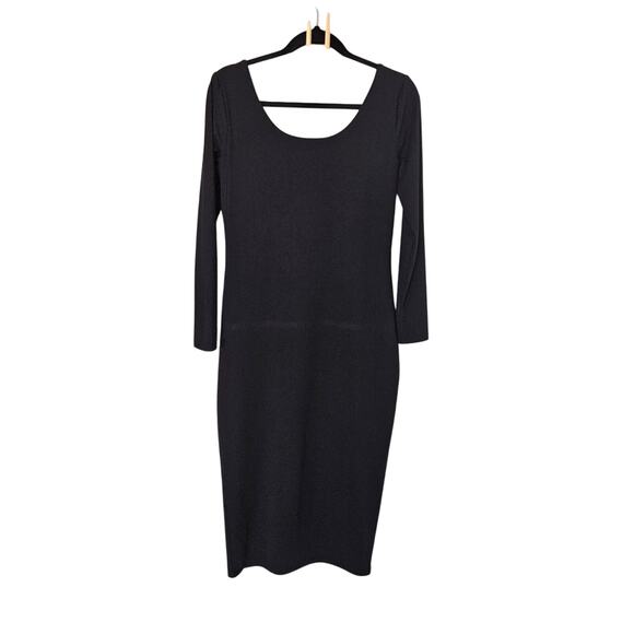 HATCH Black Scoop Neck Long Sleeve Bodycon Maternity Dress Size Medium - Picture 5 of 8